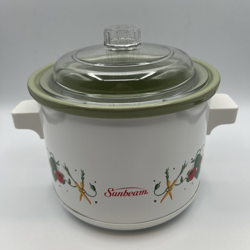 Sunbeam Slow Cooker - 1.5 Quart Capacity - Model SC115 - Veggie Vegetable decor
